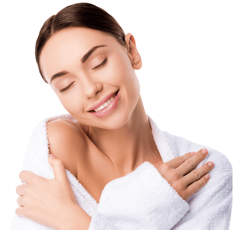woman relaxing from spa treatments